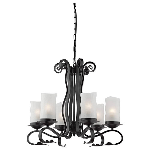 подвесная люстра arte lamp scroll a7915lm-6bk в Ульяновске