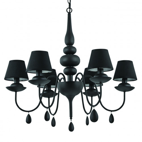 подвесная люстра ideal lux blanche sp6 nero в Ульяновске