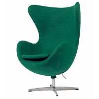 кресло egg chair темно-зеленое в Ульяновске