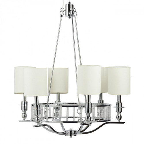 люстра easton light chandelier хром, бежевая в Ульяновске
