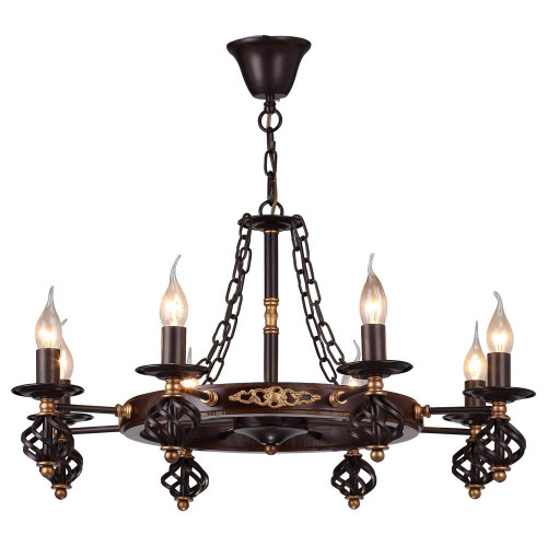 подвесная люстра arte lamp cartwheel a4550lm-8ck в Ульяновске