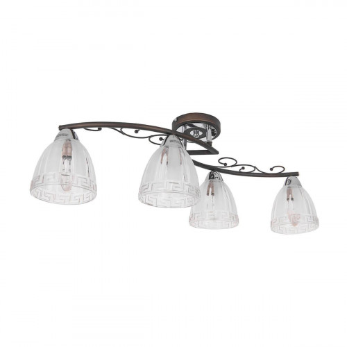 потолочная люстра idlamp nield 232/4pf-blackchrome в Ульяновске