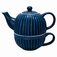 чайник с чашкой alice dark blue в Ульяновске
