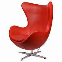 кресло arne jacobsen style egg chair красное в Ульяновске