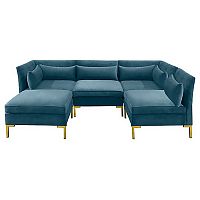 диван zara sectional угловой синий в Ульяновске