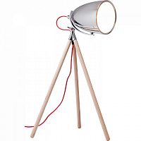 лампа настольная chromatic tripod на деревянном штативе в Ульяновске