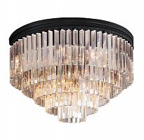 люстра odeon ceiling 80 черное основание, прозрачное стекло в Ульяновске