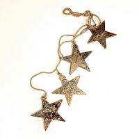 гирлянда новогодняя подвесная звезды золотые golden stars, 65 см в Ульяновске