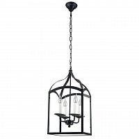 дизайнерская подвесная люстра spot light cage 9500404 черная в Ульяновске