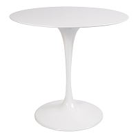 стол eero saarinen style tulip table top mdf d80 глянцевый белый в Ульяновске