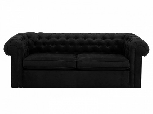 диван chesterfield прямой черный в Ульяновске
