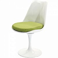 стул eero saarinen style tulip chair зеленая подушка в Ульяновске