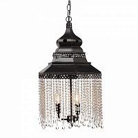 люстра подвесная черная с хрустальными подвесками chandelier в Ульяновске