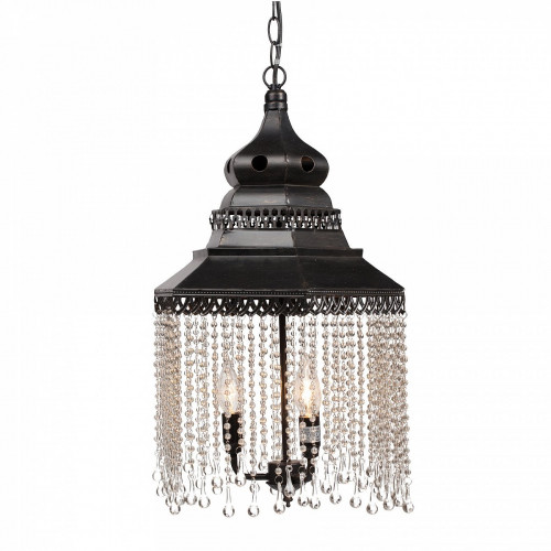 люстра подвесная черная с хрустальными подвесками chandelier в Ульяновске