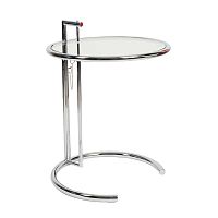 стол журнальный eileen gray style cocktail table e-1027 прозрачный в Ульяновске