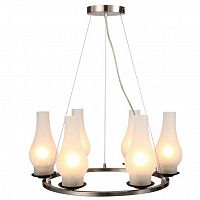 подвесная люстра arte lamp lombardy a6801sp-6br белая в Ульяновске