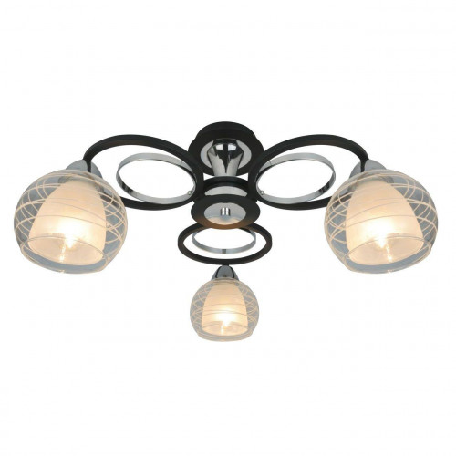 потолочная люстра arte lamp ginevra a1604pl-3bk в Ульяновске