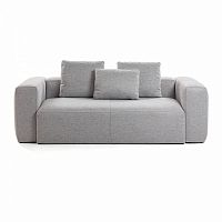 диван blok sofa 2 светло-серый от la forma (ex julia grup) в Ульяновске