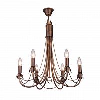 подвесная люстра toplight lucinda tl7350d-06br в Ульяновске