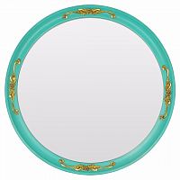 зеркало круглое бирюзовое с золотым декором for the princess в Ульяновске