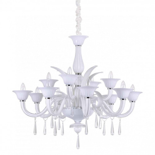 подвесная люстра ideal lux renoir sp12 bianco в Ульяновске