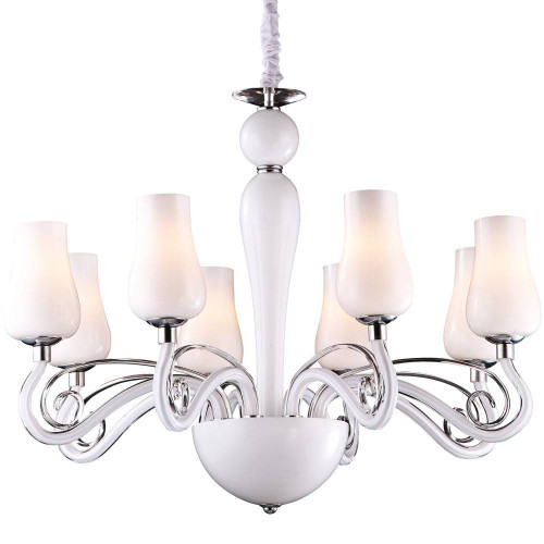 подвесная люстра arte lamp biancaneve a8110lm-8wh в Ульяновске