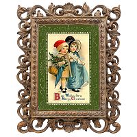 репродукция старинной рождественской гравюры best wishes в Ульяновске