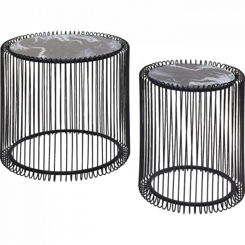 столик приставной wire черный 45x45x46 в Ульяновске