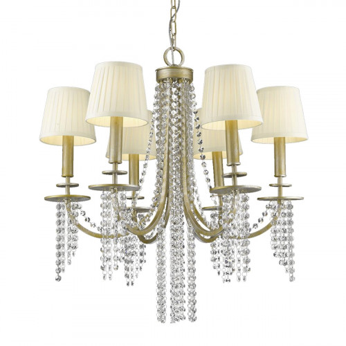 люстра p68058-6b от delight collection золото/бежевая в Ульяновске