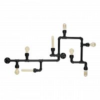 потолочная люстра ideal lux plumber pl8 nero в Ульяновске